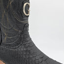 EL GENERAL Men's Genuine Leather Phyton Square Toe Rodeo Western Boots