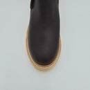 ESTABLO Men's Chelsea Round Soft Toe Work Boot, Shedron