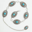 ARIAT Women's Conchos Chain Metal Belt