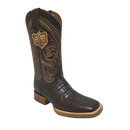 JAR BOOTS Men's Caiman Print Western Boot Bulldog Toe 2622
