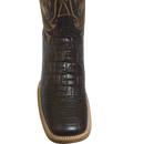 JAR BOOTS Men's Caiman Print Western Boot Bulldog Toe 2622