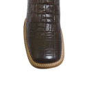 JAR BOOTS Men's Caiman Print Western Boot Bulldog Toe 2622