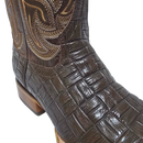 JAR BOOTS Men's Caiman Print Western Boot Bulldog Toe 2622