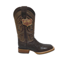 JAR BOOTS Men's Caiman Print Western Boot Bulldog Toe 2622