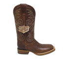 JAR BOOTS Men's Python Bulldog Toe Western Boot 2654, Honey