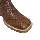 JAR BOOTS Men's Python Bulldog Toe Western Boot 2654, Honey