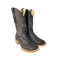 EL GENERAL Men's Western Boots Exotic Leather Monster Fish Pirarucu