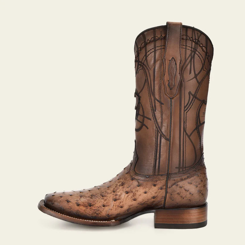 CUADRA Men's Engraved Exotic Leather Boot CU744