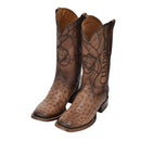 CUADRA Men's Engraved Genuine Ostrich Leather Boot CU744