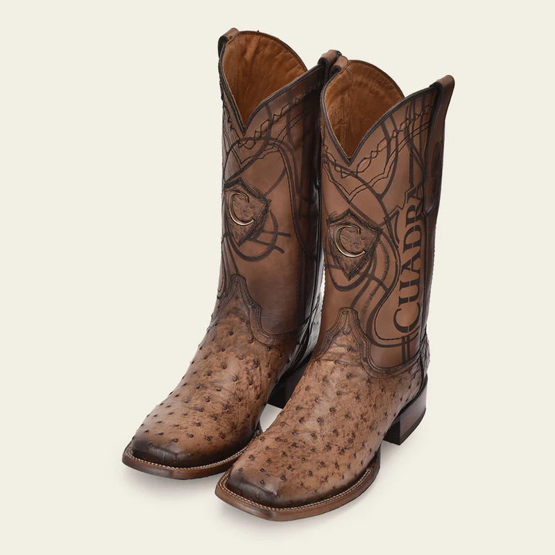 CUADRA Men's Engraved Exotic Leather Boot CU744