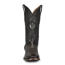 CUADRA Men's Atlantic Sand Caiman Embroidery & Laser Western Boot