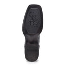 CUADRA Men's Atlantic Sand Caiman Embroidery & Laser Western Boot