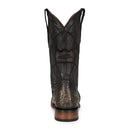 CUADRA Men's Atlantic Sand Caiman Embroidery & Laser Western Boot