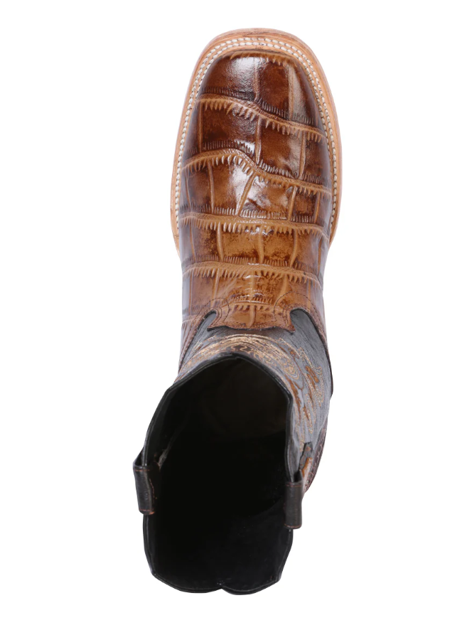 EL GENERAL Men's Rodeo Boot Printed Caiman Imitation 41794