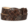 EL GENERAL Men's Imitation Monster Fish Piraracu Cowboy Belt 44668