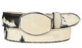 EL GENERAL Men's Genuine Bovine Leather Western Belt, Black