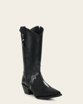 CUADRA Women's Embroidery & Studs Pointed Toe Western Boot