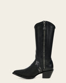 CUADRA Women's Embroidery & Studs Pointed Toe Western Boot