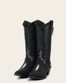 CUADRA Women's Embroidery & Studs Pointed Toe Western Boot