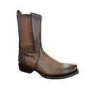 CUADRA Men's  Bovine Leather  Zipper & Studs Narrow Square Toe Ankle Boot CU406