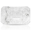 MONTANA Silversmiths Longhorn Cattle Drive Buckle Silver