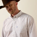 ARIAT Men's Wrinkle Free Willke Classic Fit Shirt, White Multi