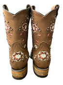 JAR BOOTS Kid's Western Boots Nobuck Square Toe 2357