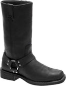 HARLEY DAVISON Men's Bowden 11.5 Inch Harness Style Motorcycle Boots, Black