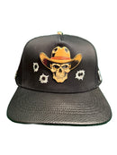 LAMASINI Men Skull Cowboy Cap