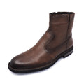 LOBO SOLO Men's ANKLE BOOTS  7940 LEATHER HIMALAYA MAHOGANY ID 44173