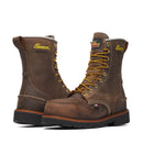 THOROGOOD Men's 8" Steel Toe WP Moc Toe Work Boot, Brown