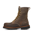 THOROGOOD Men's 8" Steel Toe WP Moc Toe Work Boot, Brown