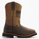 THOROGOOD Men's Waterproof  11″ Soft Square Toe Western Work Boot, Brown
