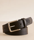 ARIAT Boys Belt 1 1/4 USA Flag Embroidered, Black