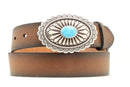 ARIAT Women's 1-1/2" Silver Buckle Western Belt A1512002