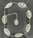 ARIAT Women's Conchos Chain Metal Belt