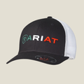 ARIAT Logo Mexico Flag Snapback Cap, Black