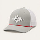 ARIAT Men's White Rubber Diamond Logo Patch Cap A300065306