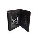 ARIAT Men's Bi-Fold Perforated Edge Design Wallet A35128283
