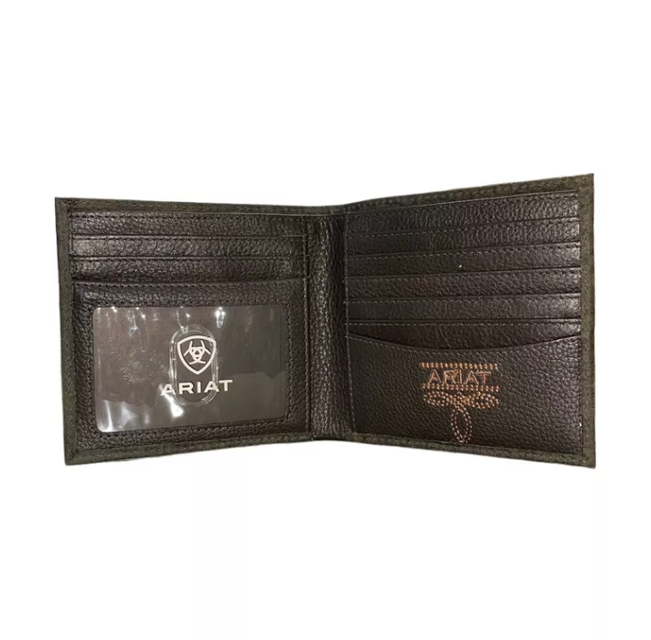 ARIAT Men's Ariat Logo Bi-Fold Wallet A3556602