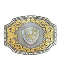 ARIAT Rectangle Rope Edge Floral Accents