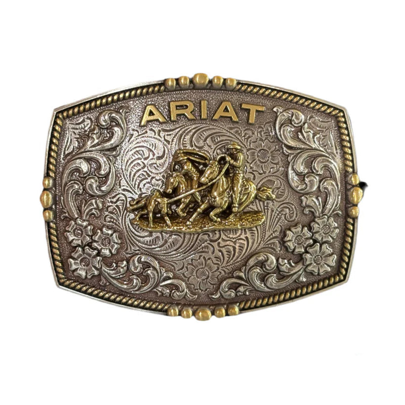 Team Roper Buckles ARIAT Rectangle Buckle Team Roper Floral – Ak'kin Footwear