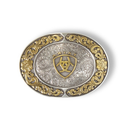 ARIAT Oval Floral Engraving Buckle, Silver
