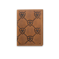 ARIAT TriFold Shield Wallet Leather, Brown