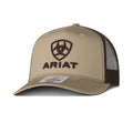 ARIAT Logo Shield Snap Back, Tan