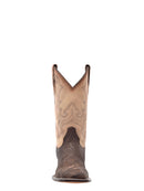 CORRAL Men's Saddle Blue Alligator Embroidery Wide Square Toe B5003