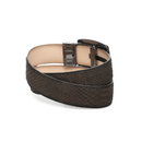 CUADRA Men's Genuine Leather Matte Stitching Western Belt