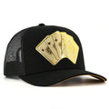EL VIEJON Men's Baraja de Oro Black AVC Cap, Black