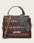 CUADRA Women's Genuine Cowhide Handbag With Crystals