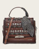 CUADRA Women's Genuine Cowhide Handbag With Crystals